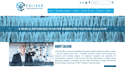 Desktop Screenshot of calixar.com