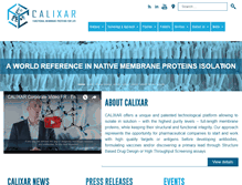 Tablet Screenshot of calixar.com